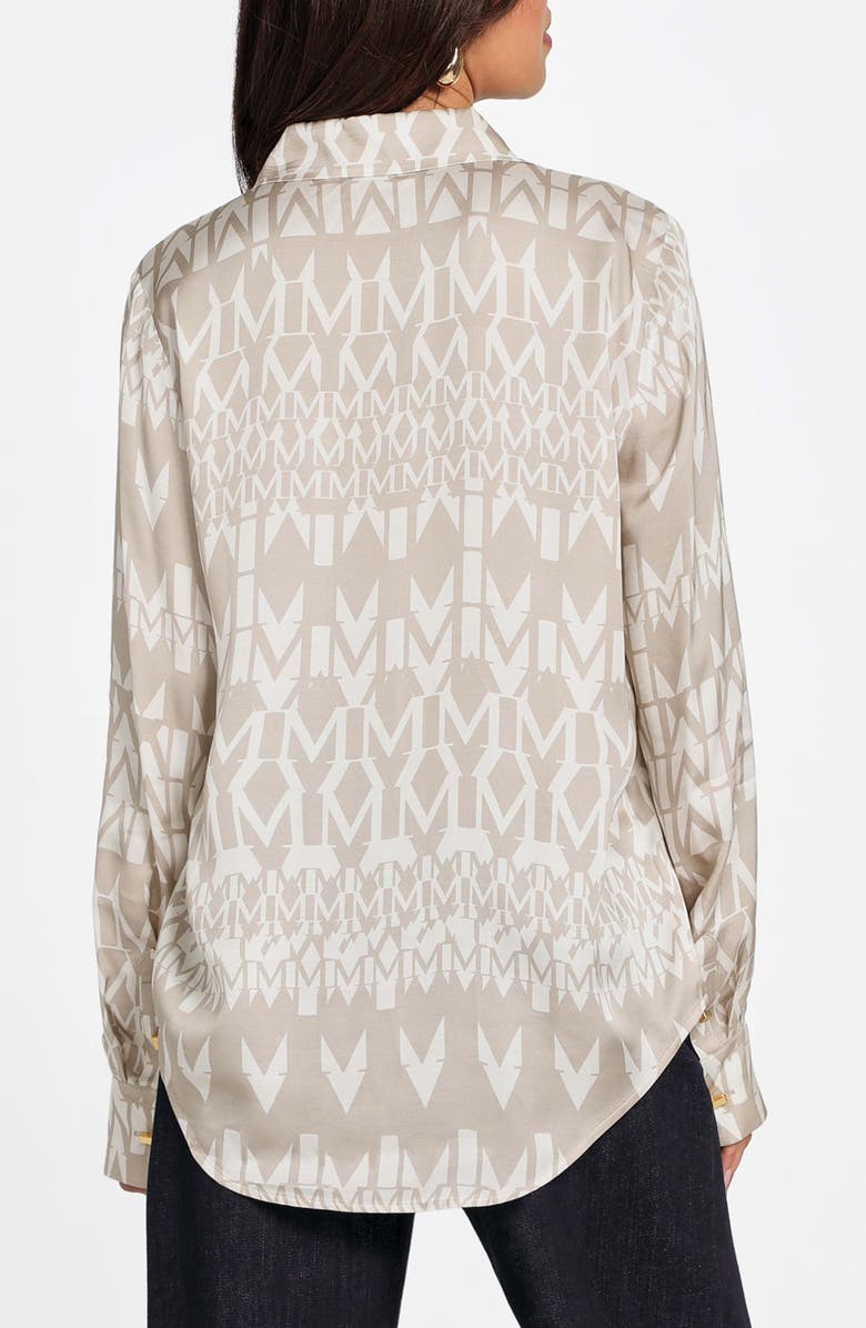 Marciano New Melissa Paisley Button-Up Shirt, Alternate, color, Monogram Beige/ White