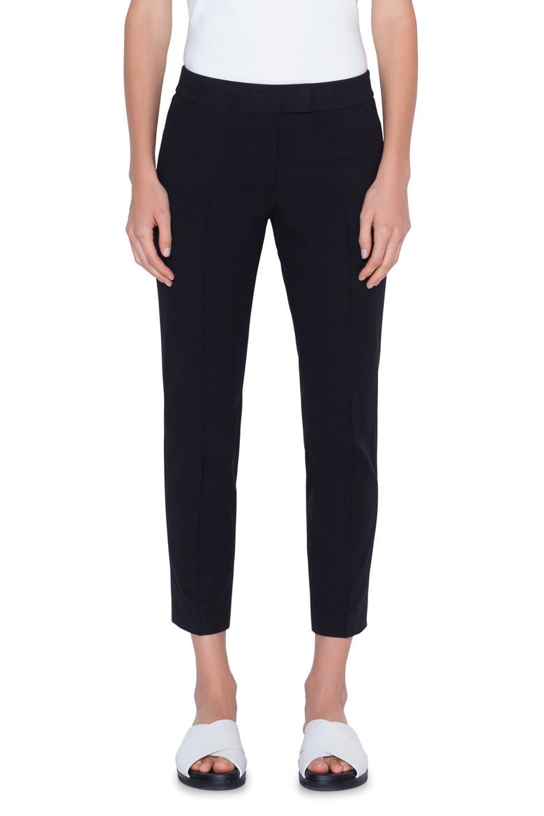Frankie Stretch Cotton Pants, Main, color, BLACK
