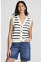  Ivory/Deep Sea Navy Stripe