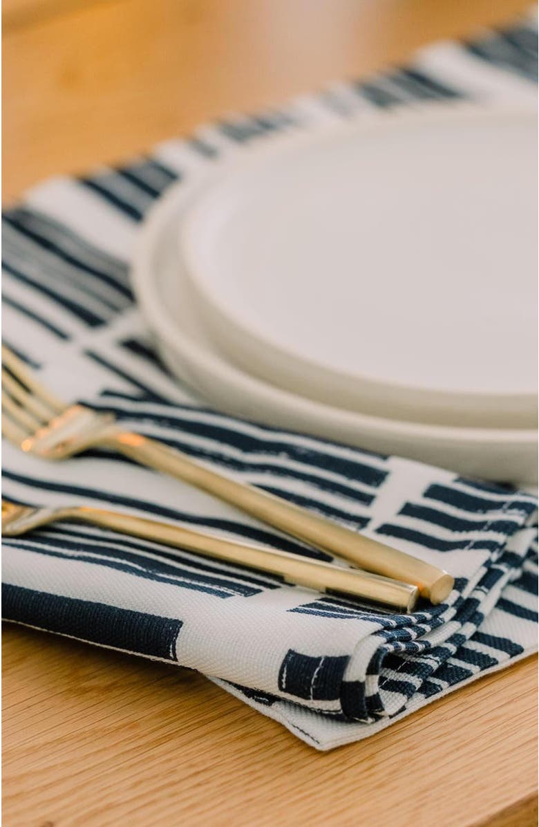 at300nelson Marguerite in Indigo - Single Napkin, Alternate, color, Indigo