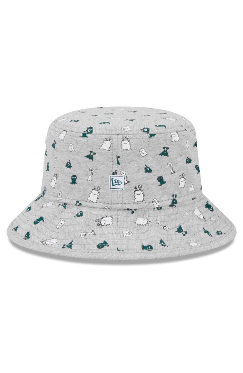 New Era Toddler New Era  Heather Gray Michigan State Spartans Critter Bucket Hat, Alternate, color, Heather Gray