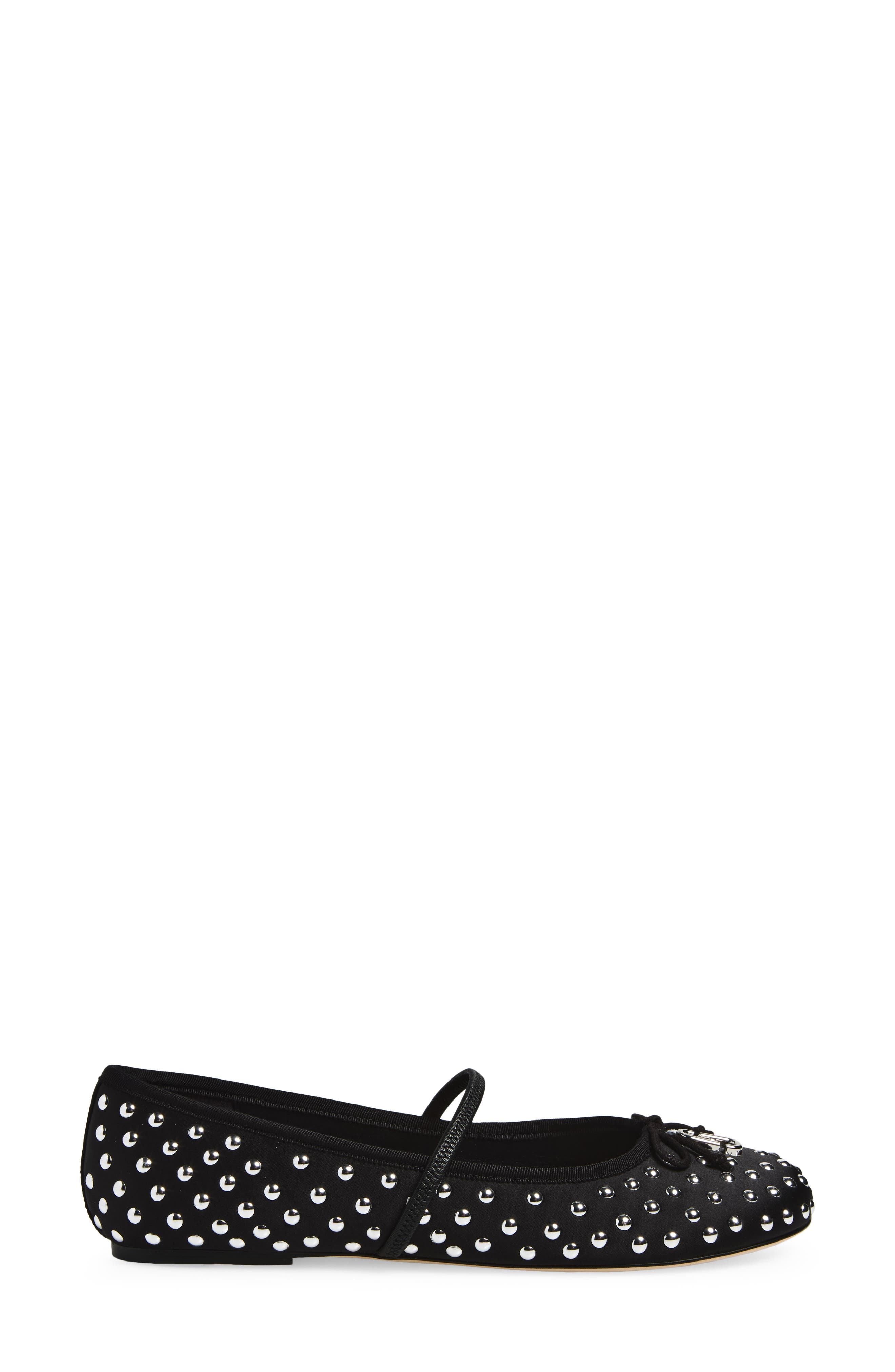 The Sabrina Ballerina Flat, Alternate, color, BLACK MULTI