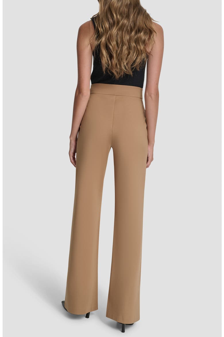 Flare Hem Ponte Pants, Alternate, color, TRUFFLE