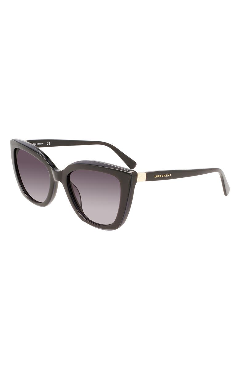 Longchamp Le Pilage 54mm Rectangular Sunglasses, Alternate, color,