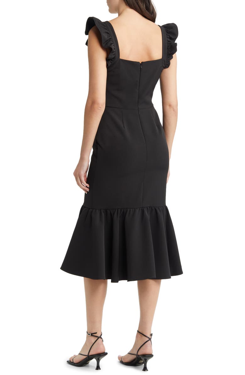 Chelsea28 Ruffle Sleeve Midi Dress, Alternate, color,