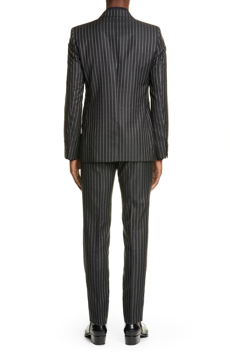 Givenchy Slim Fit Logo Stripe Suit, Alternate, color,