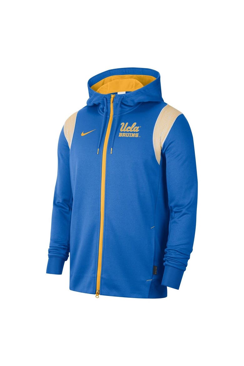 Men's Nike Blue UCLA Bruins 2022 Sideline Lockup Performance Full-Zip Hoodie Jacket, Alternate, color, Blue