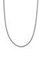 Men's Box Chain Necklace in Grey Titanium, 2.7mm