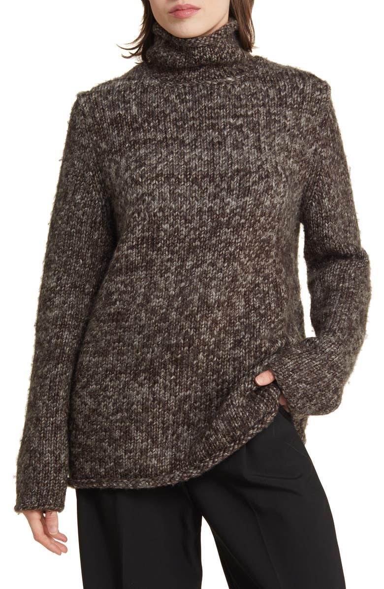 COS Marled Wool Turtleneck Sweater, Main, color, 