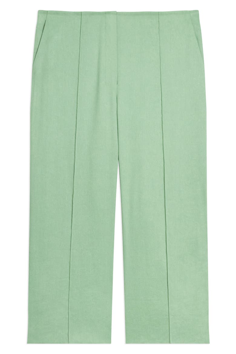 Slit Capri Pants, Alternate, color, DELICATE GREEN