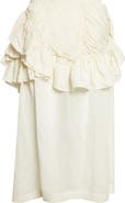 Dries Van Noten Shelby Ruffle Mousseline Convertible Skirt