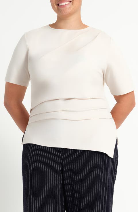 Sasha Short Sleeve Top (Plus)