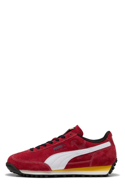 Puma Easy Rider Road To Unity Men's Sneakers In Dark Crimson- White