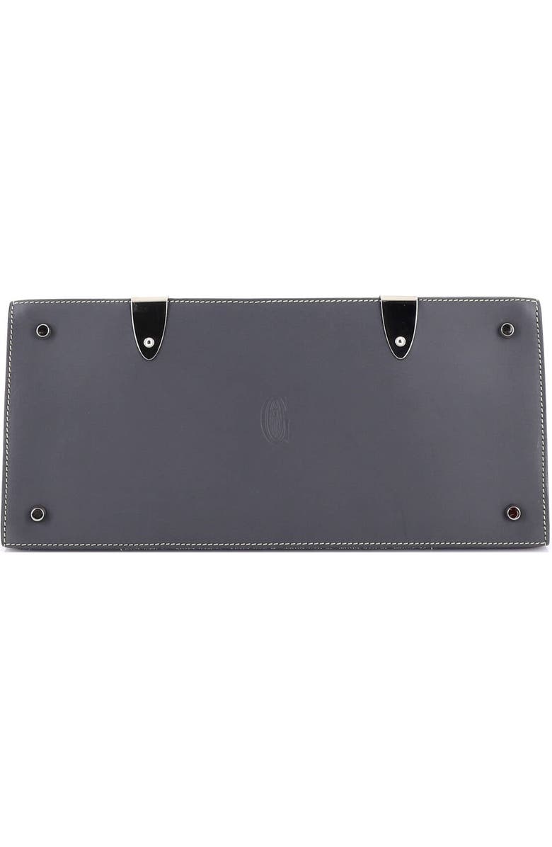 Pre-Owned Goyard Saigon Top Handle Bag Coated Canvas with Leather MM, Alternate, color, Gray