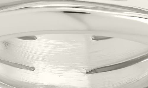 Sterling Forever Faye Textured Layered Band Ring In Silver
