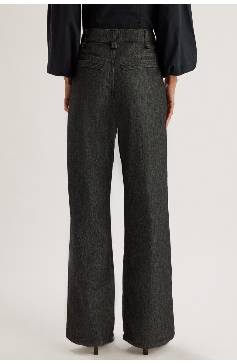 Merlette Egan Denim Trouser, Alternate, color, Black Wash
