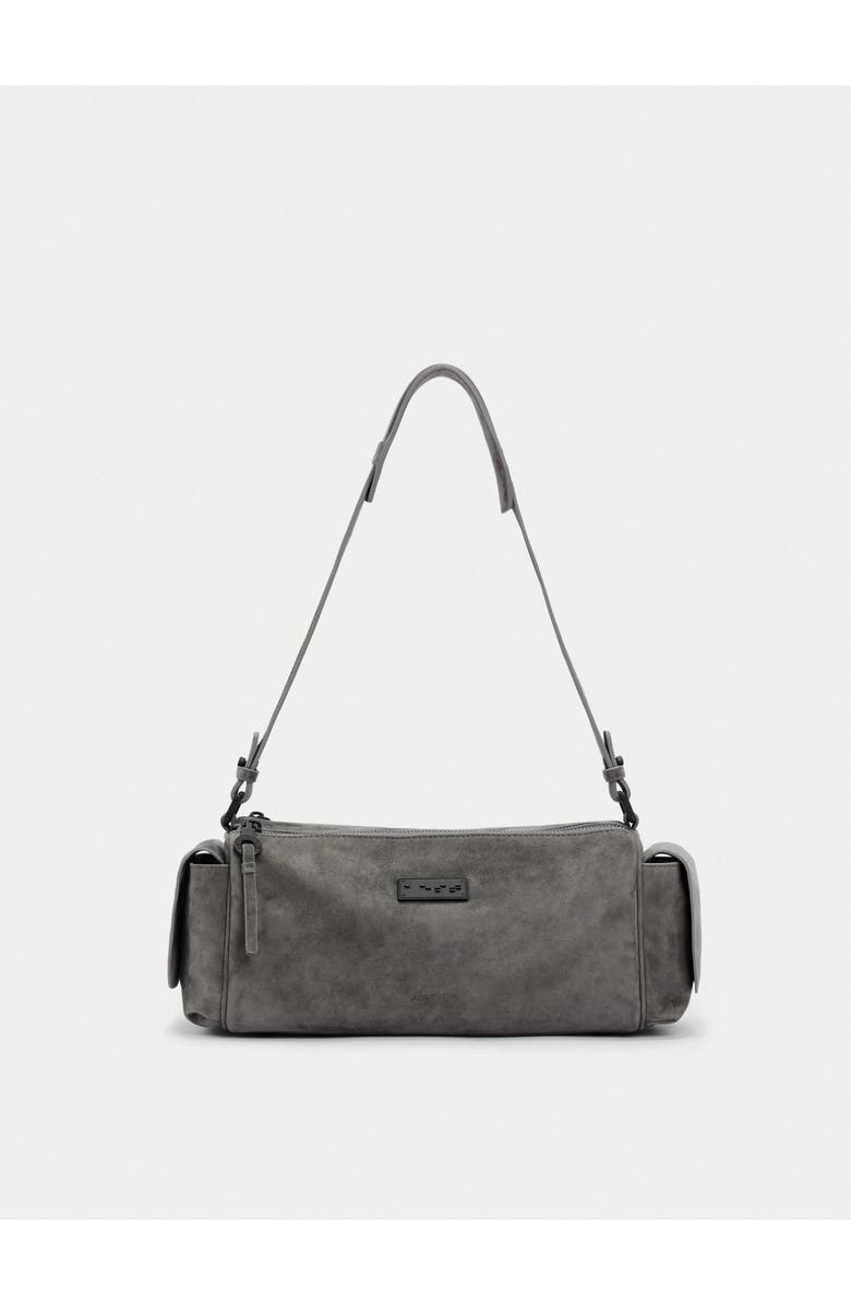 Aest Studios Capture Medium Sling Bag, Main, color, Stone Gray Suede