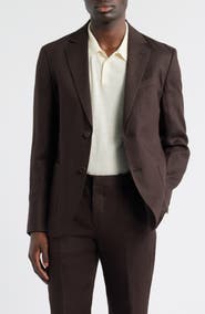 Nordstrom Henrik Trim Fit Solid Italian Linen Suit Separate Jacket