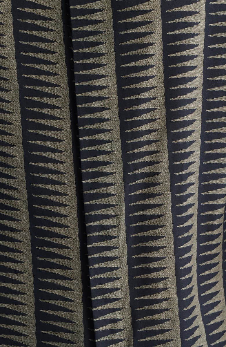 Emporio Armani Gro Print Long Sleeve Button-Up Shirt, Alternate, color, Fancy Blue