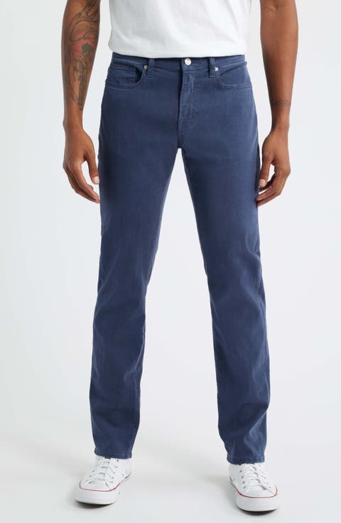 L'Homme Slim Fit Five-Pocket Twill Pants