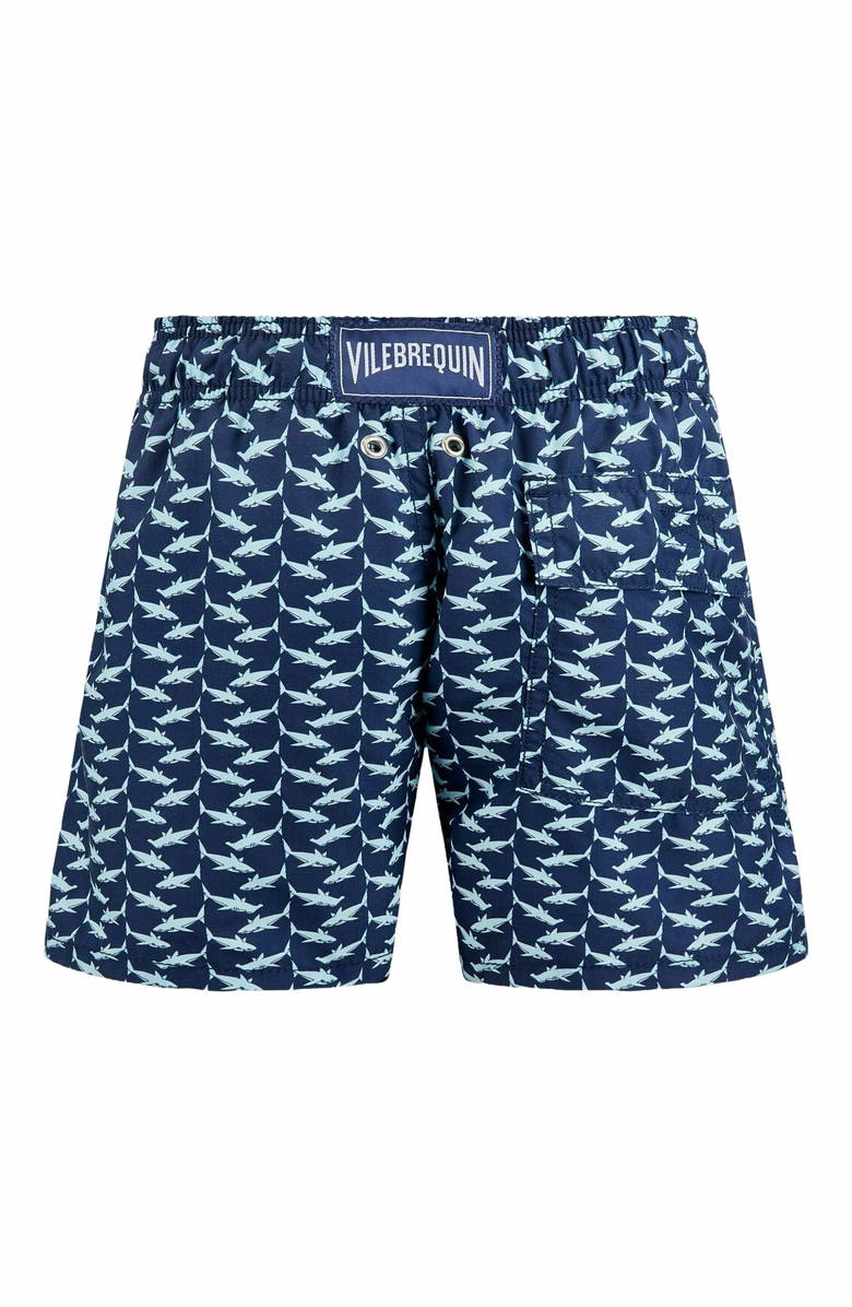Vilebrequin Kids' Net Sharks Swim Trunks, Alternate, color, 