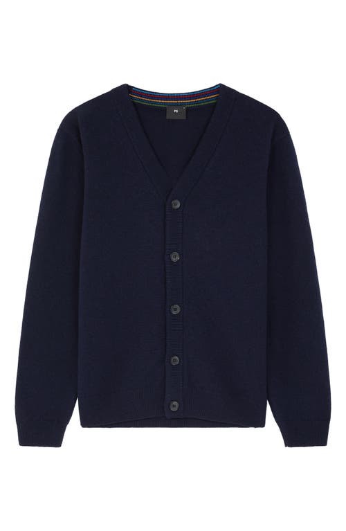Ps By Paul Smith Ps Paul Smith Merino Wool Cardigan In Animal Print