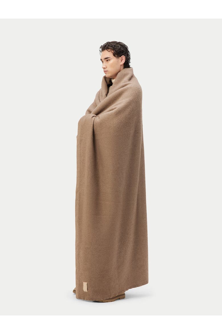 Cashmere Throw, Alternate, color, taupe