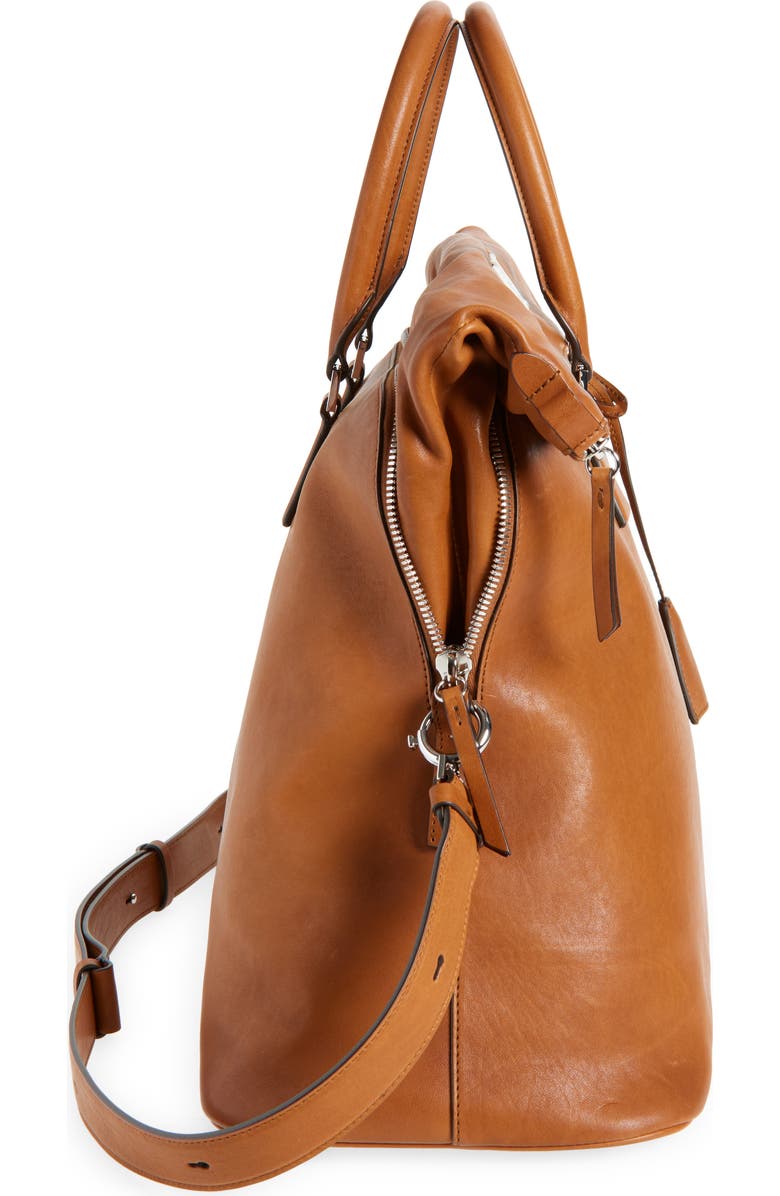 Maison Margiela XL 5AC Loved To Death Leather Tote, Alternate, color, Cognac