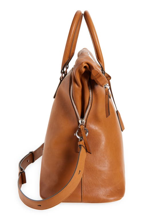 Maison Margiela Xl 5ac Loved To Death Leather Tote In Brown