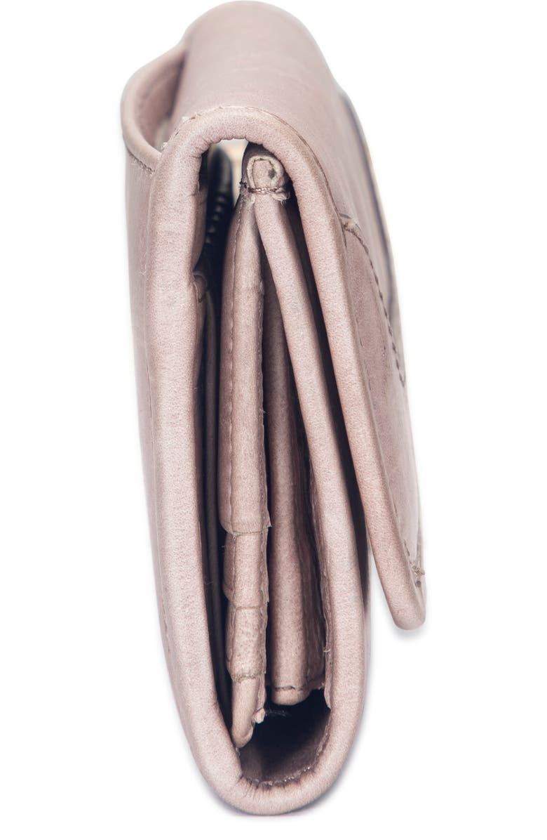 Frye Melissa Leather Wallet, Alternate, color, Mushroom