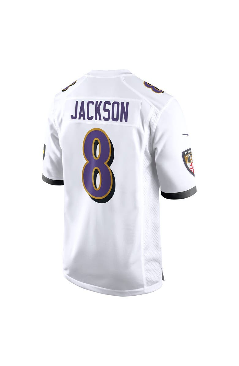Nike Men's Nike Lamar Jackson White Baltimore Ravens Game Jersey, Alternate, color, White