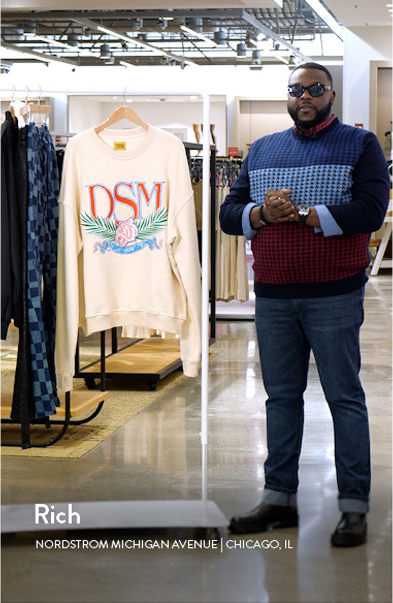 Tiger Embroidered Cotton Fleece Sweatshirt, sales video thumbnail