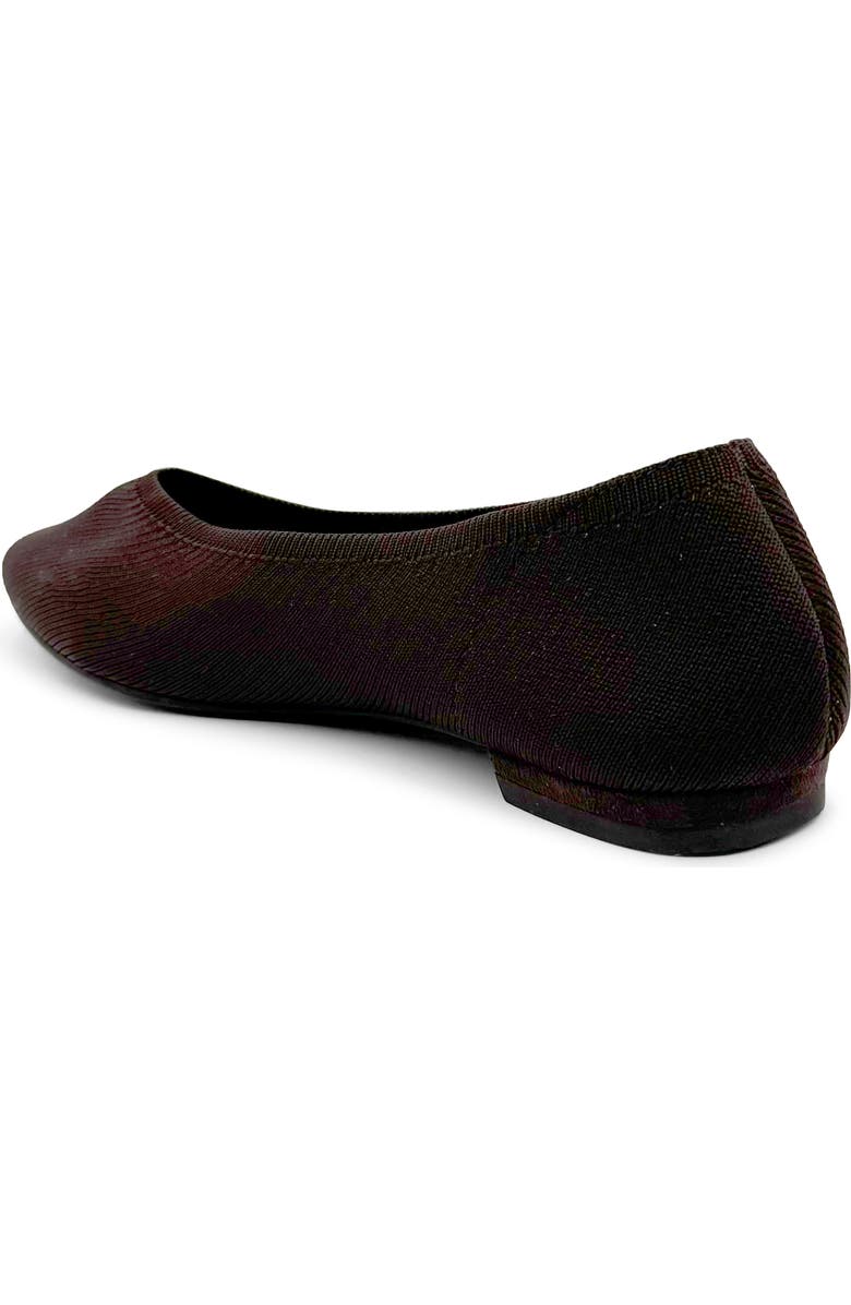 CHELSEA CREW Flight Knit Flat, Alternate, color, Brown Knit