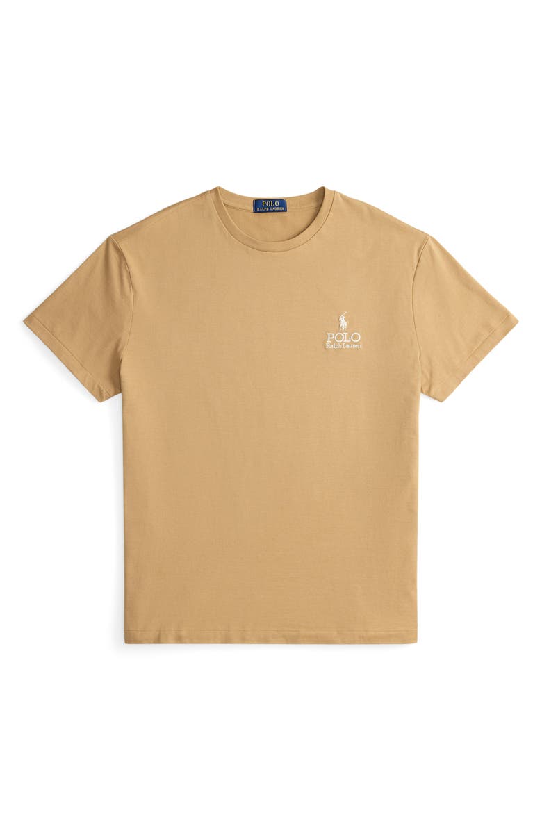 Polo Ralph Lauren Classic Fit Embroidered Logo Jersey T-Shirt, Alternate, color, Classic Camel