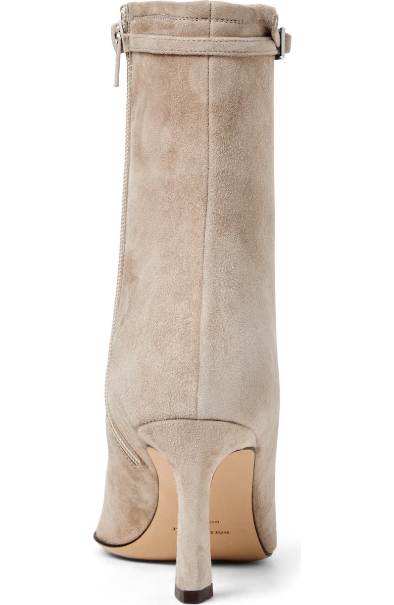 Bruno Magli Addison Belt Detail Bootie, Alternate, color, Taupe Suede