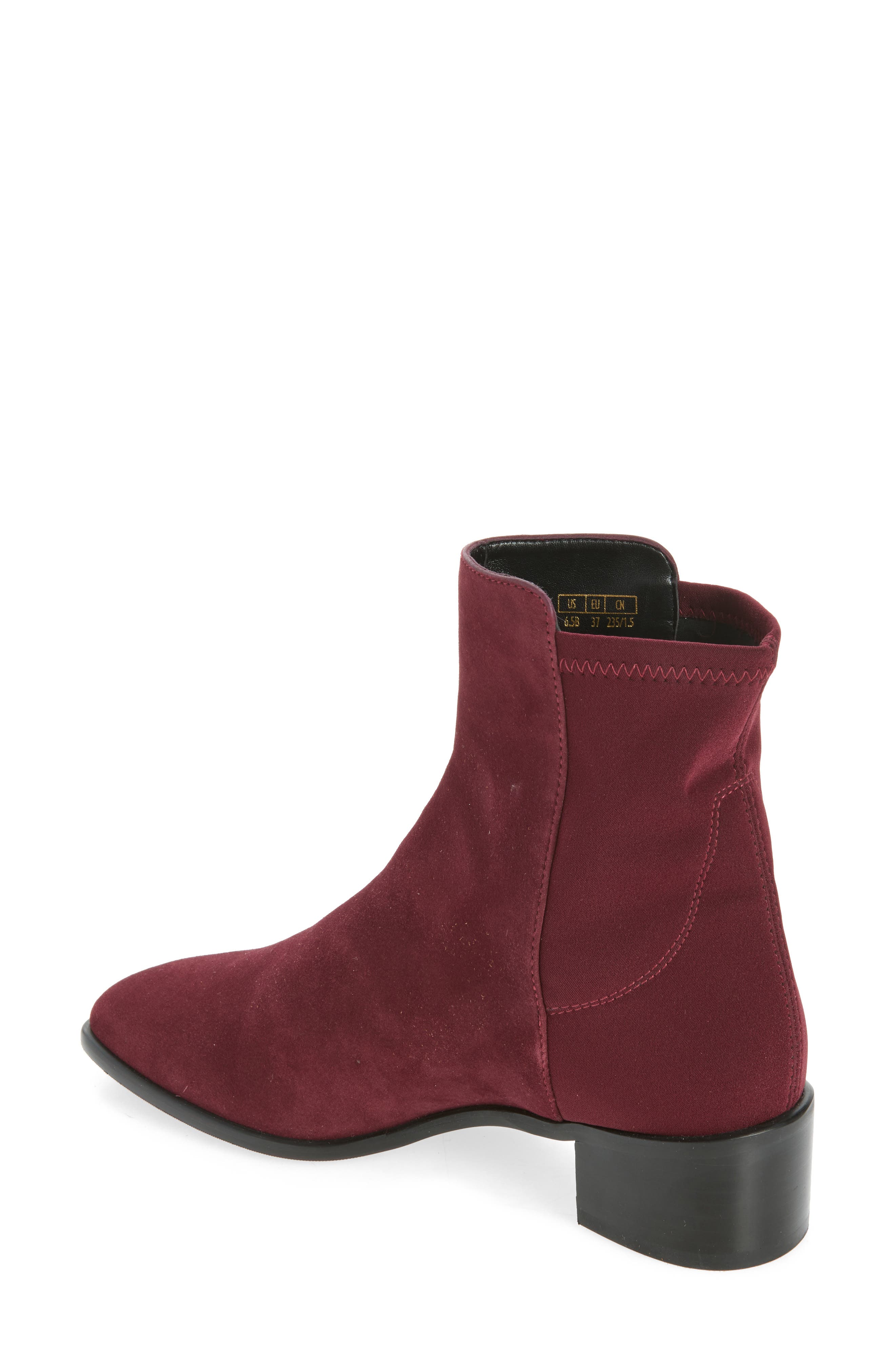 City 45 Block Heel Bootie, Alternate, color, CABERNET