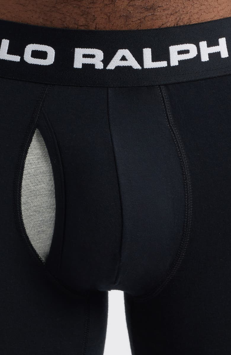 Polo Ralph Lauren Assorted 3-Pack Perfect Pouch Boxer Briefs, Alternate, color, Black