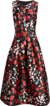 Julia Jordan Floral Midi Dress