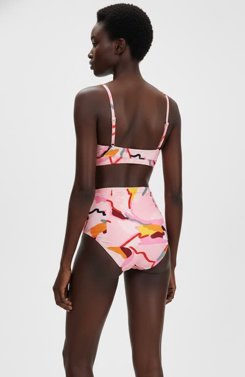 Jessie Zhao New York Aurora Bloom Underwire Bikini Top In Multi