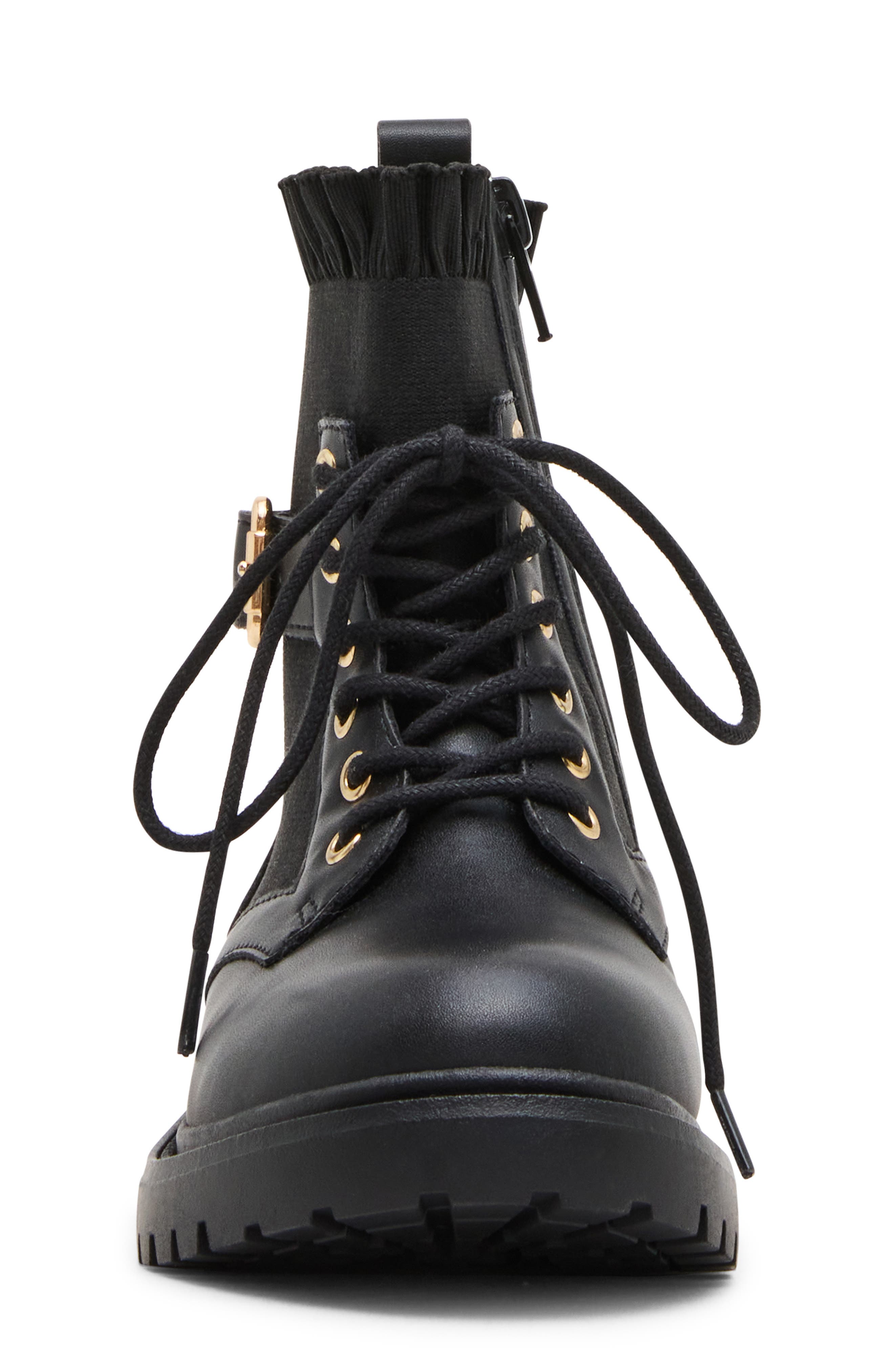 Kids' Jruffle Boot, Alternate, color, BLACK