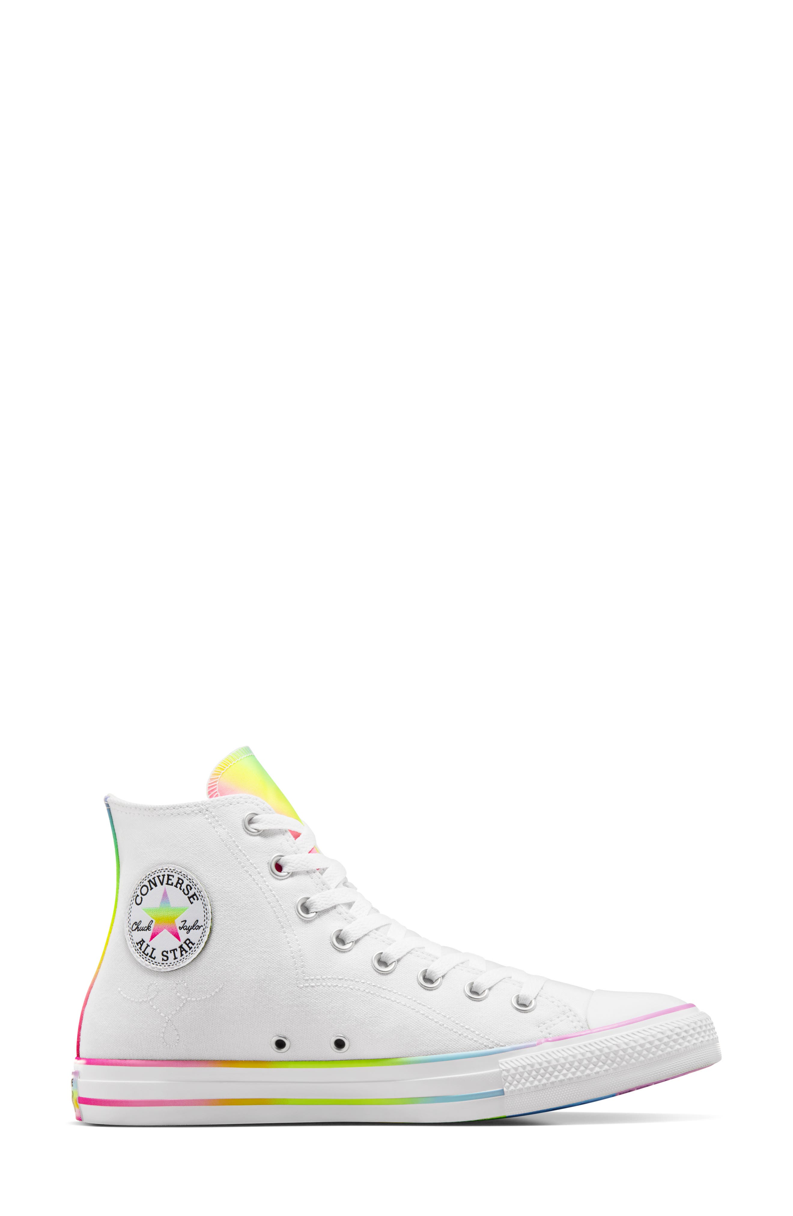 Gender Inclusive Chuck Taylor® All Star® 70 High Top Sneaker, Alternate, color, WHITE/ WHITE/ CHAOS