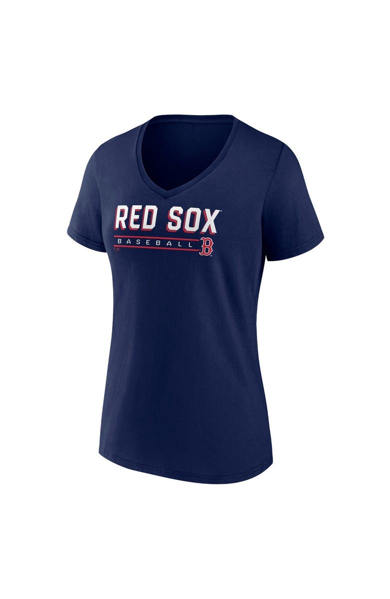 FANATICS Women's Fanatics  Navy Boston Red Sox V-Neck T-Shirt, Alternate, color, Navy