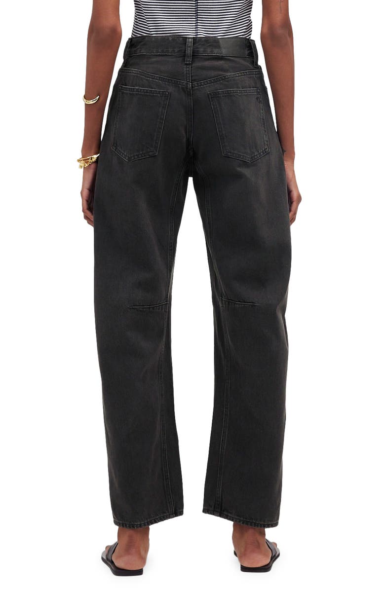 Madewell The Darted Barrel Leg Jeans, Alternate, color, Olenda Wash
