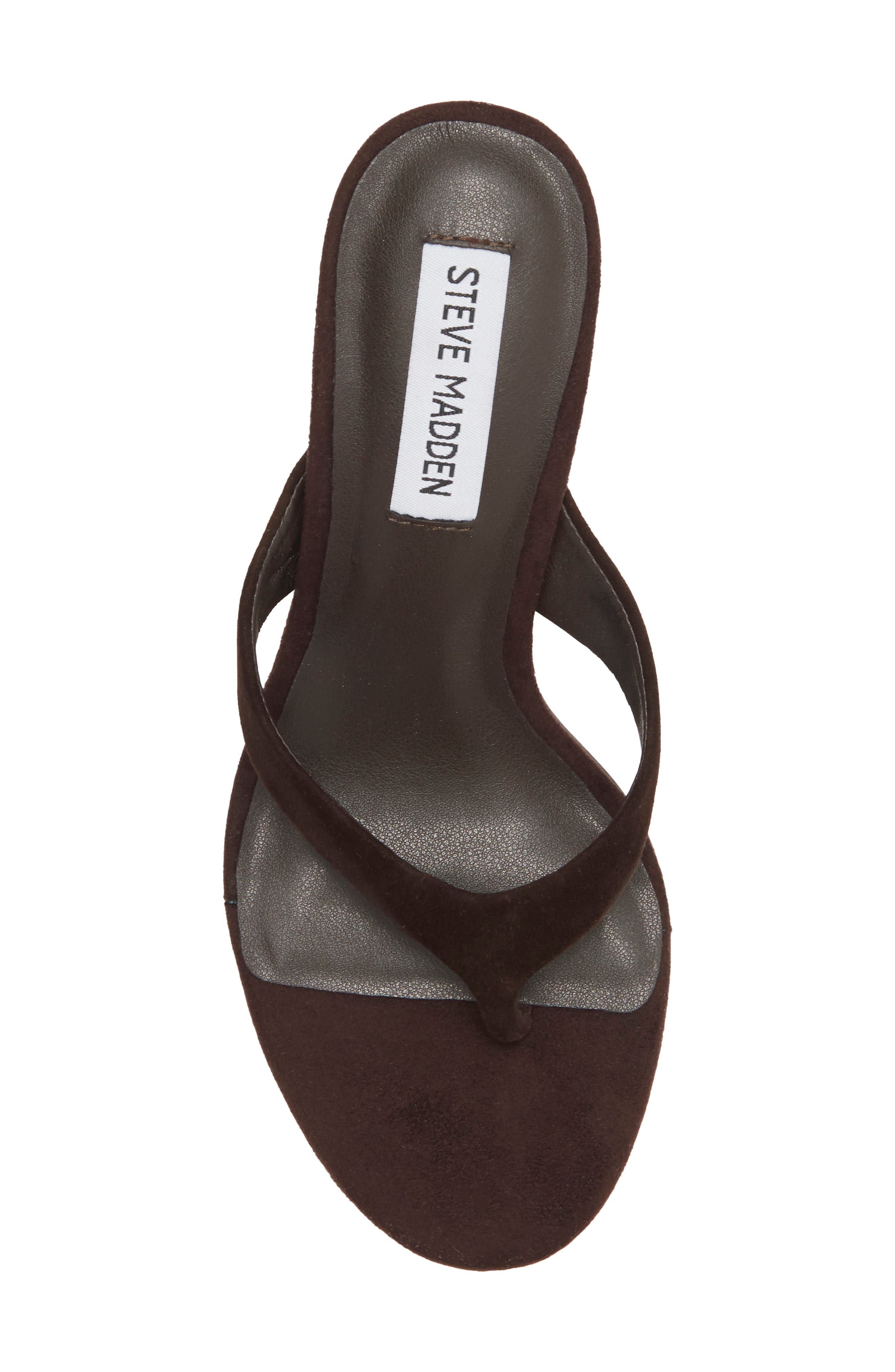 Rivena Leather Thong Sandal, Alternate, color, BROWN SUEDE