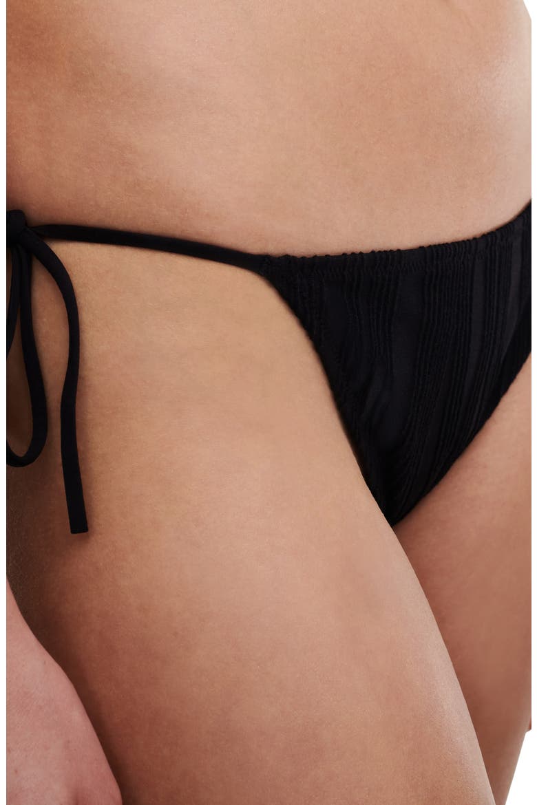 Jacquard Bikini Bottoms, Alternate, color, BLACK