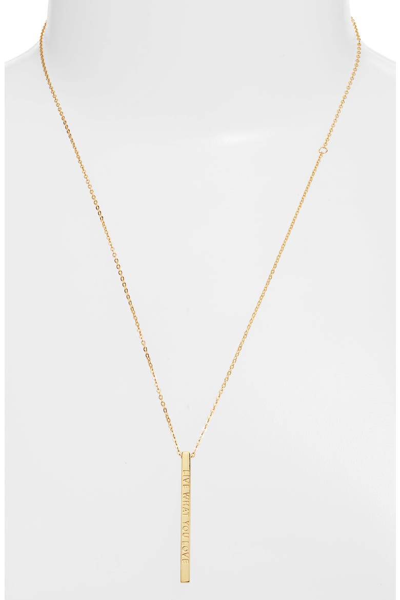 Live What You Love Necklace, Alternate, color, YELLOW GOLD