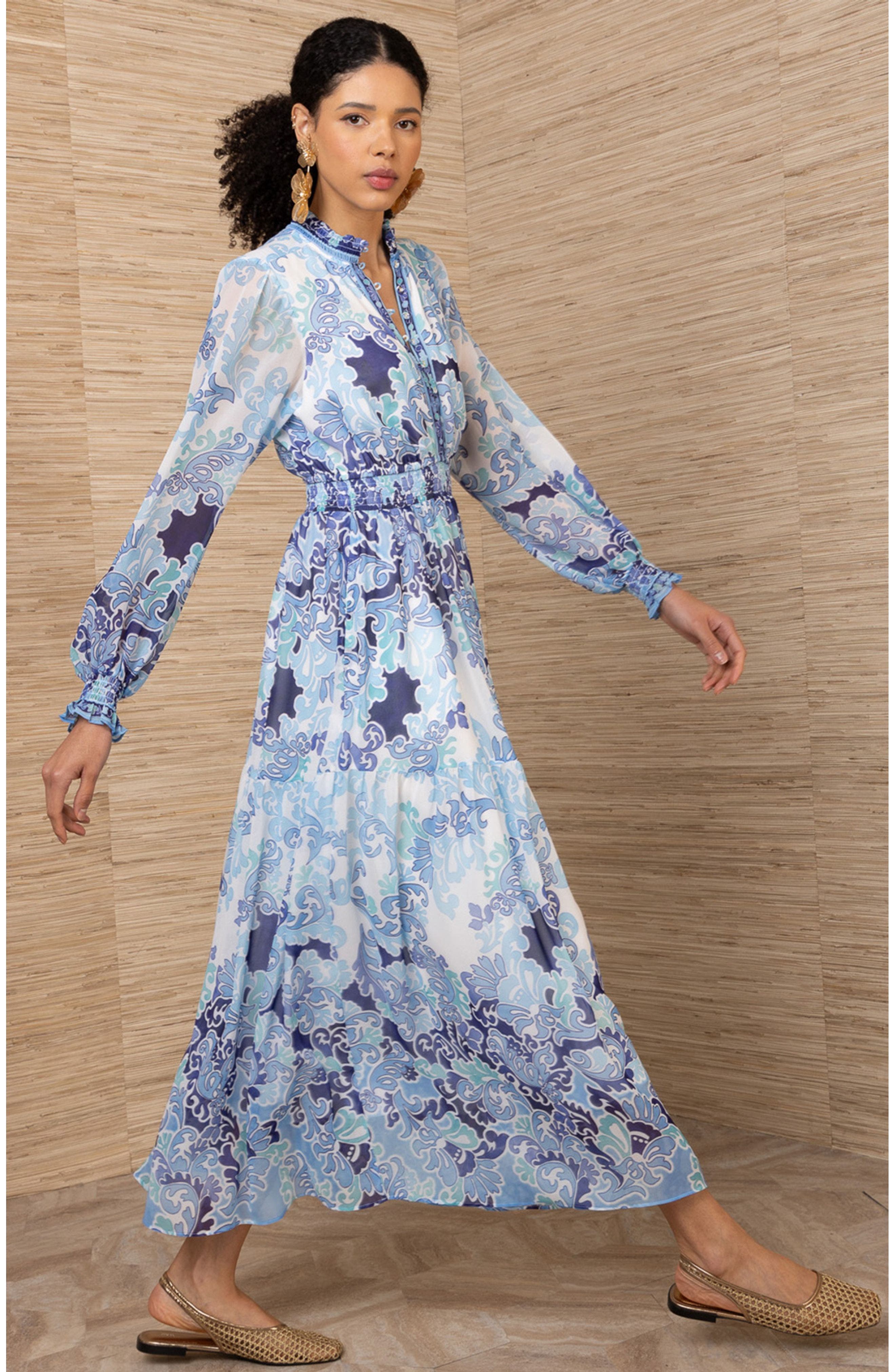 Bertille Chiffon Maxi Dress - image 2