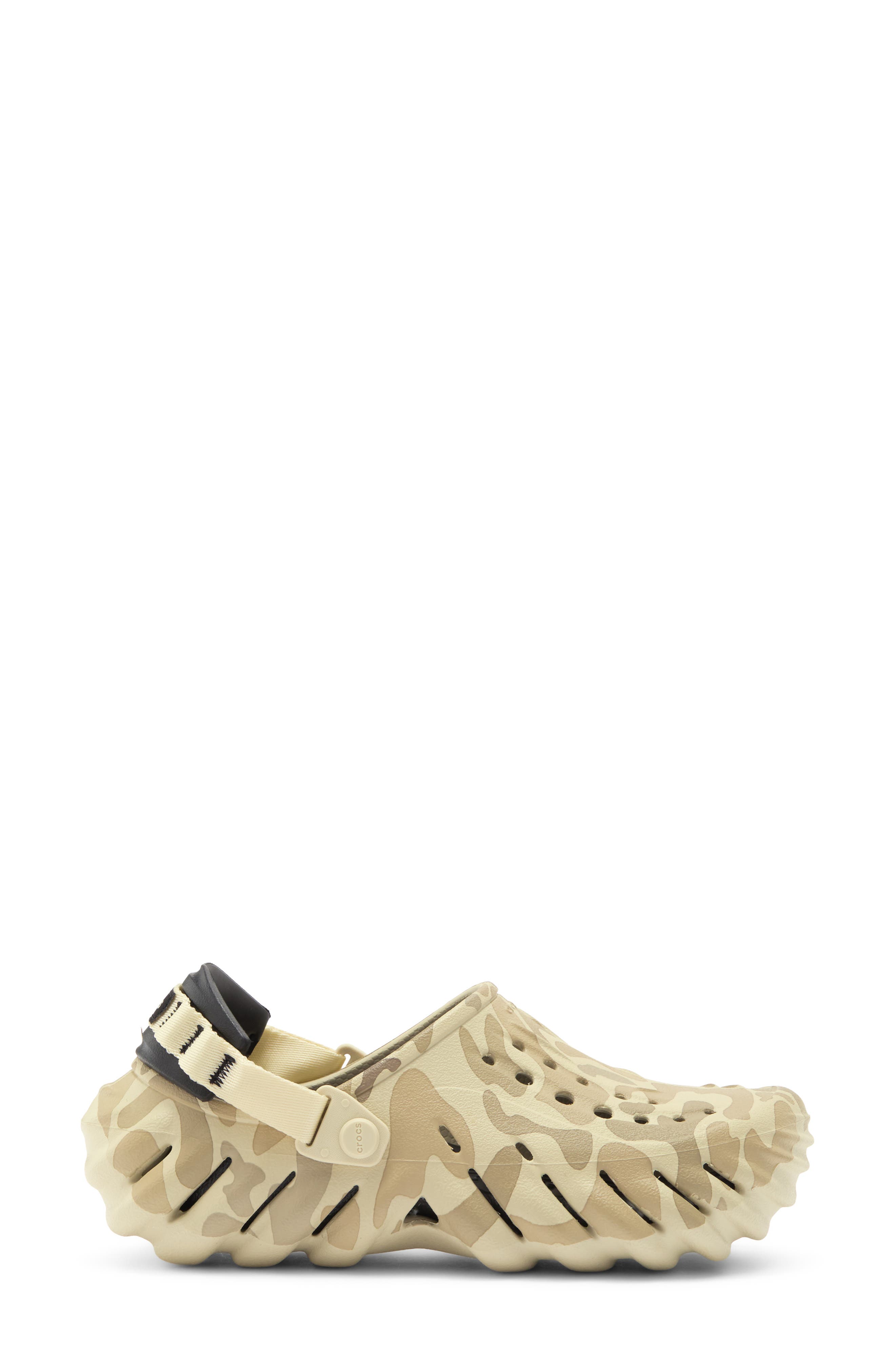 Echo Duck Camo Clog, Alternate, color, BONE/ BLACK