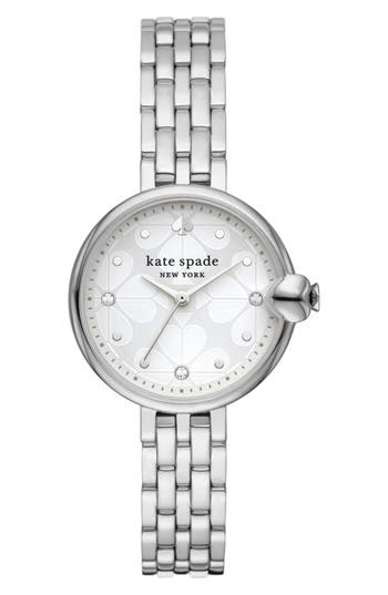 Kate Spade New York Chelsea Park Stainless Steel Bracelet Watch, 32mm In Silver