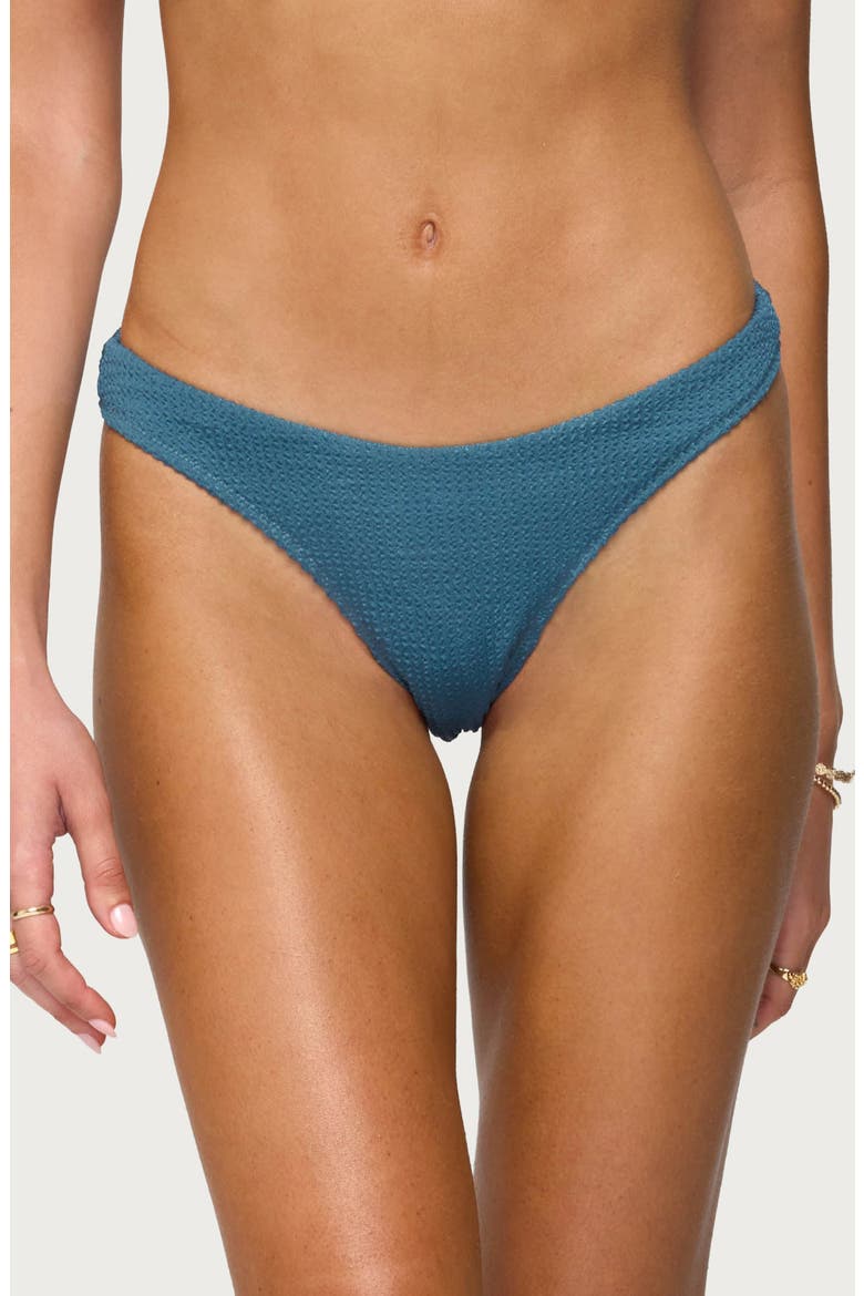 Oasis Scrunch Bikini Bottoms, Alternate, color, BLUE